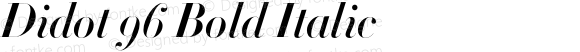 Didot 96 Bold Italic