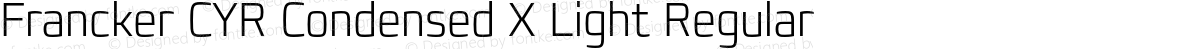 Francker CYR Condensed X Light Regular