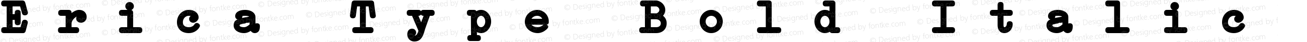 Erica Type Bold Italic