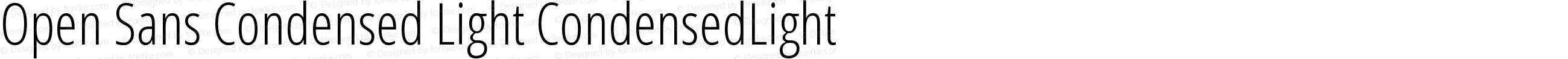 Open Sans Condensed Light CondensedLight