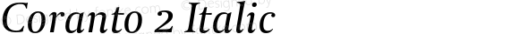 Coranto2-Italic