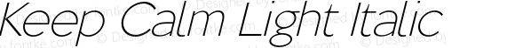 KeepCalm-LightItalic