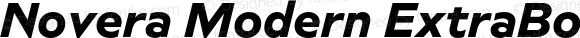 Novera Modern ExtraBold Italic