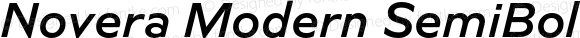 Novera Modern SemiBold Italic