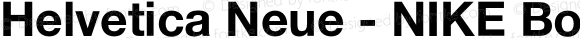 Helvetica Neue - NIKE Bold