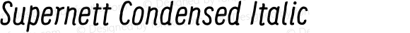Supernett Condensed Italic