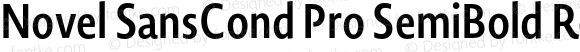 Novel SansCond Pro SemiBold Regular