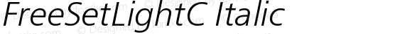 FreeSetLightC Italic