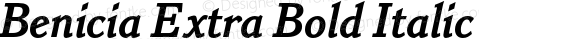 Benicia Extra Bold Italic