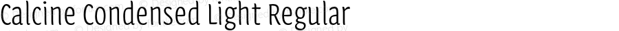 Calcine Condensed Light Regular