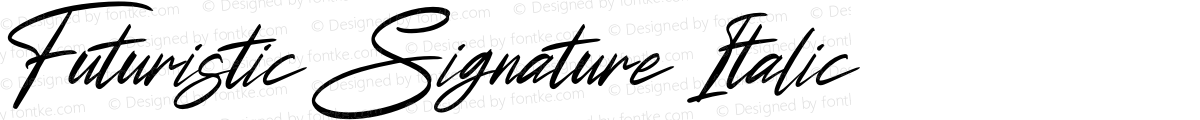 Futuristic Signature Italic