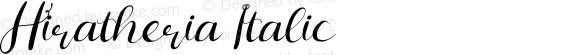 Hiratheria Italic