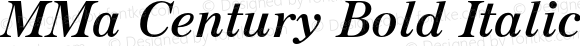 MMa Century Bold Italic