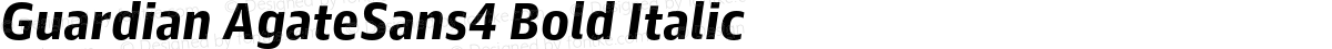 Guardian AgateSans4 Bold Italic