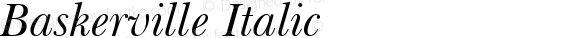 Baskerville Italic