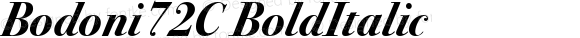 Bodoni72C Bold Italic