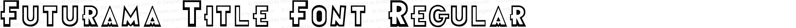 Futurama Title Font