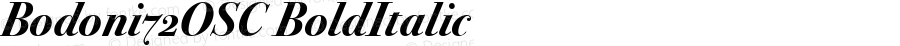 Bodoni72OSC Bold Italic