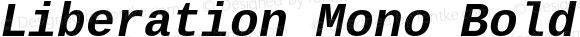 Liberation Mono Bold Italic