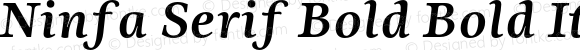 Ninfa Serif Bold Bold Italic
