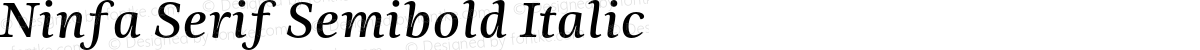 Ninfa Serif Semibold Italic