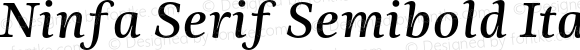 Ninfa Serif Semibold Italic