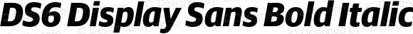 DS6 Display Sans Bold Italic