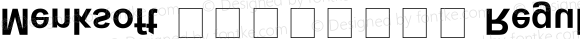 Menksoft ※蒙文黑体（反） Regular