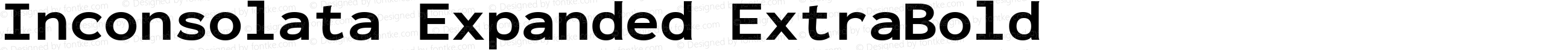Inconsolata Expanded ExtraBold