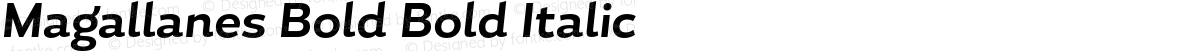 Magallanes Bold Bold Italic