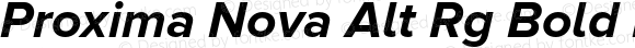 Proxima Nova Alt Bold Italic