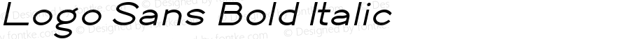 Logo Sans Bold Italic