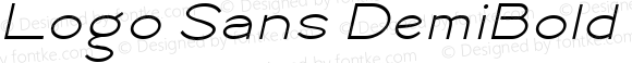 Logo Sans DemiBold Italic