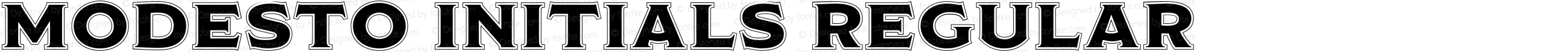 Modesto Initials Regular