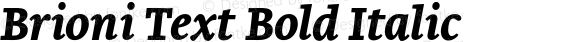 Brioni Text Bold Italic