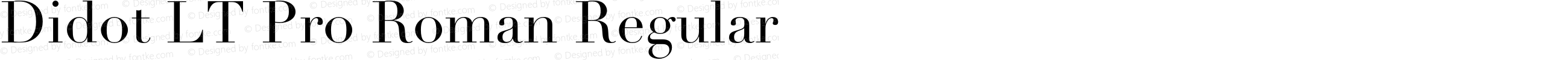 Didot LT Pro Roman Regular