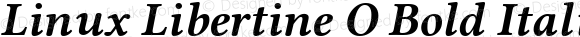 Linux Libertine O Bold Italic