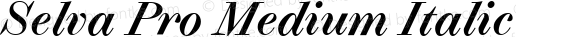 Selva Pro Medium Italic