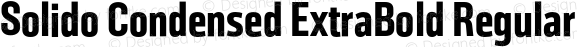 Solido Condensed ExtraBold Regular