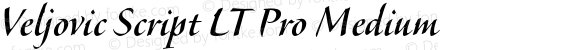 Veljovic Script LT Pro Medium