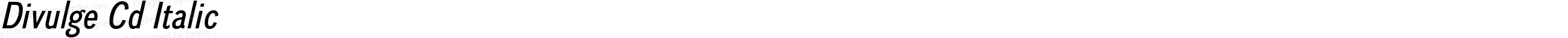 DivulgeCd-Italic