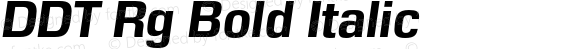 DDT Rg Bold Italic