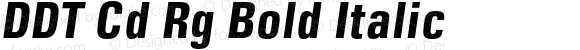 DDT Cd Rg Bold Italic