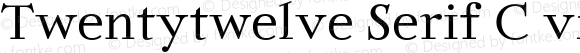 Twentytwelve Serif C v1 Regular