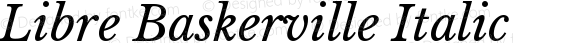 Libre Baskerville Italic