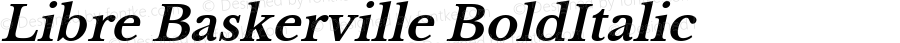 Libre Baskerville Bold Italic