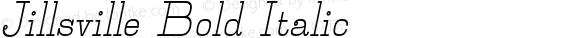 Jillsville Bold Italic