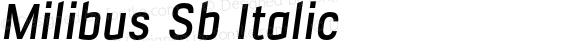 MilibusSb-Italic