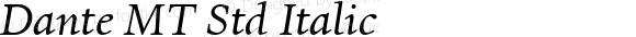 Dante MT Std Italic