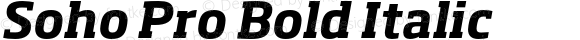 Soho Pro Bold Italic